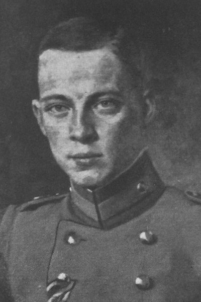 Hans Frowein (1893 - 1917) fiel angeblich bei einem nächtlichen Flug