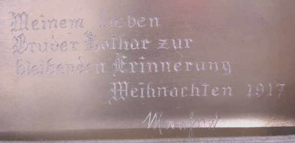 Weihnachtsgeschenk an Lothar
